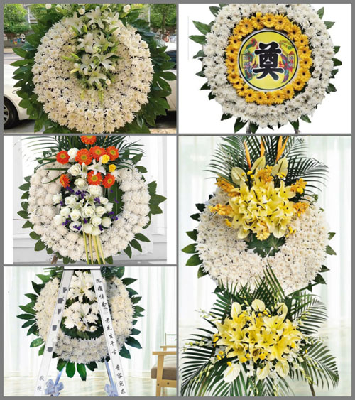 广东江门市鹤山市古劳镇连城村花圈速递