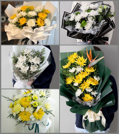 广东江门市鹤山市古劳镇连城村白事花束代送